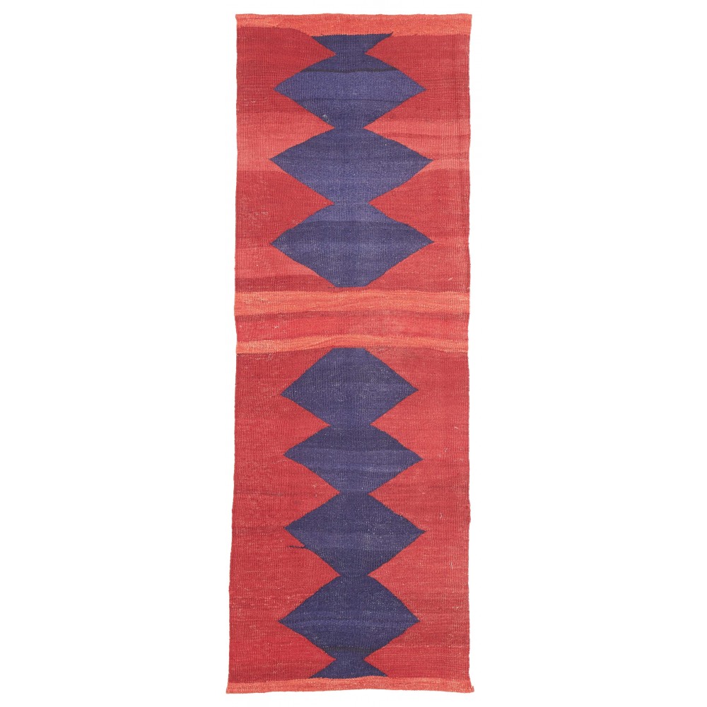 Tappeto Kilim Vintage Persia rosso 62x186