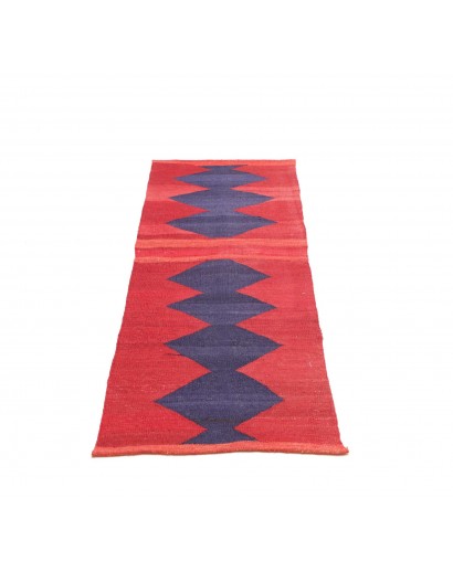 Tappeto Kilim Vintage Persia rosso 62x186