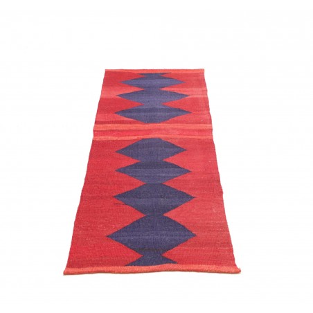Tappeto Kilim Vintage Persia rosso 62x186