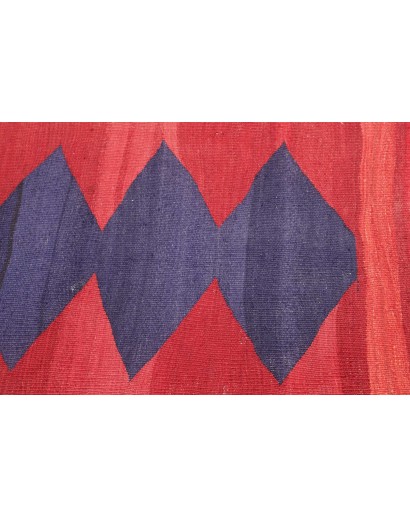 Tappeto Kilim Vintage Persia rosso 62x186