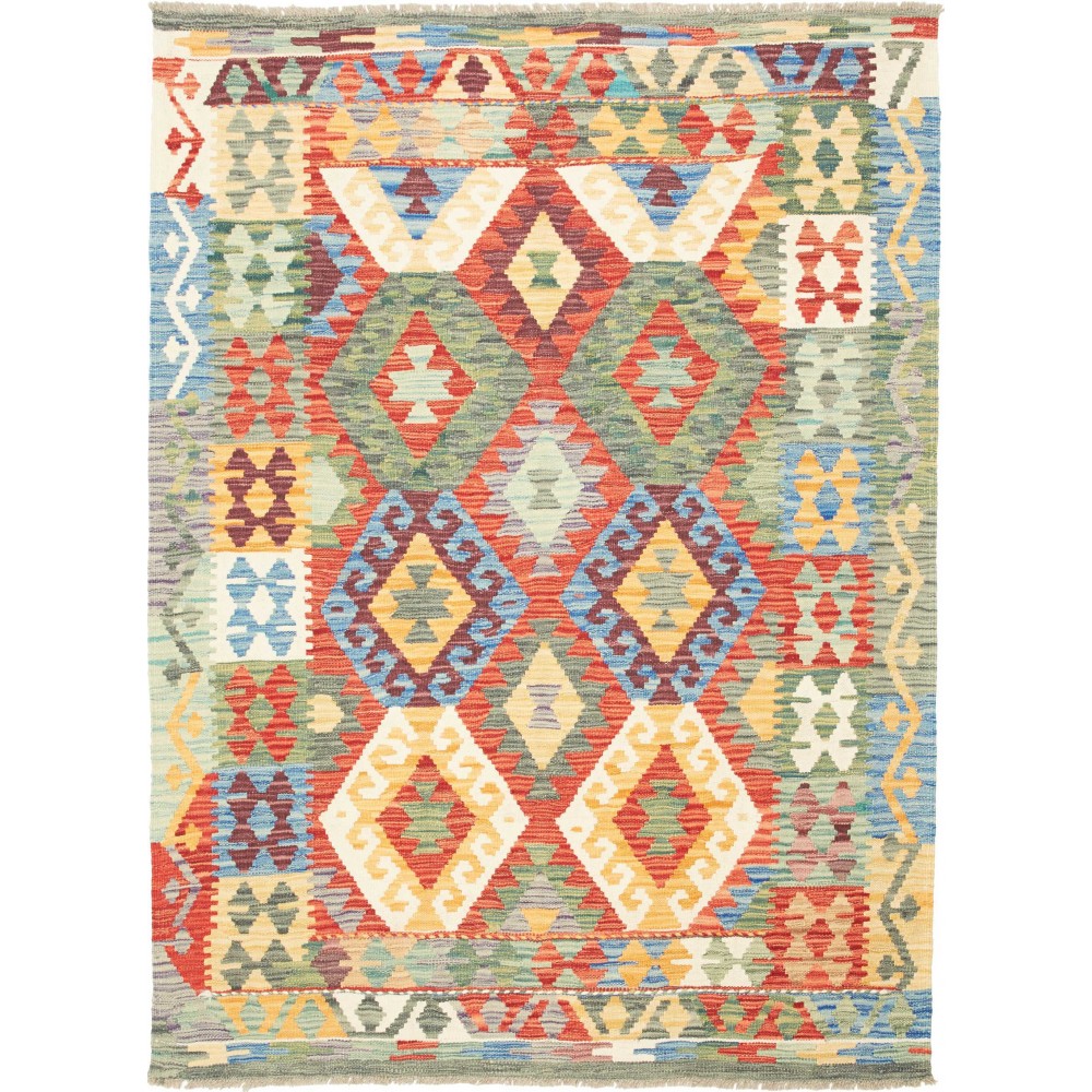 Tappeto Kilim Afghanistan marrone 127x172