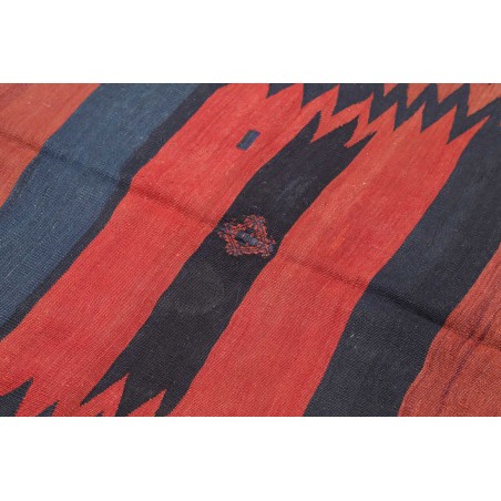 Tappeto Kilim Vintage Persia grigio rosso 134x130