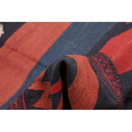 Tappeto Kilim Vintage Persia grigio rosso 134x130