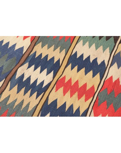 Tappeto Kilim Vintage Persia grigio marrone 114x164
