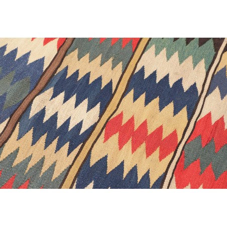 Tappeto Kilim Vintage Persia grigio marrone 114x164