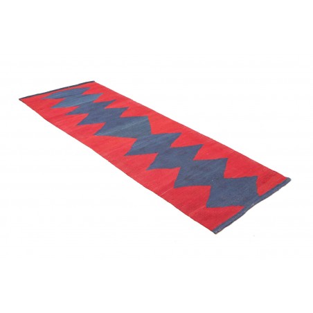 Tappeto Kilim Vintage Persia blu 77x214
