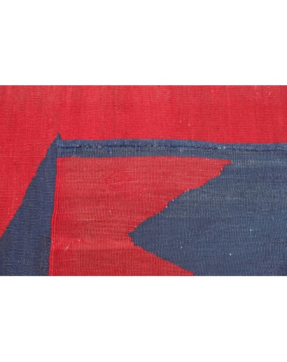 Tappeto Kilim Vintage Persia blu 77x214