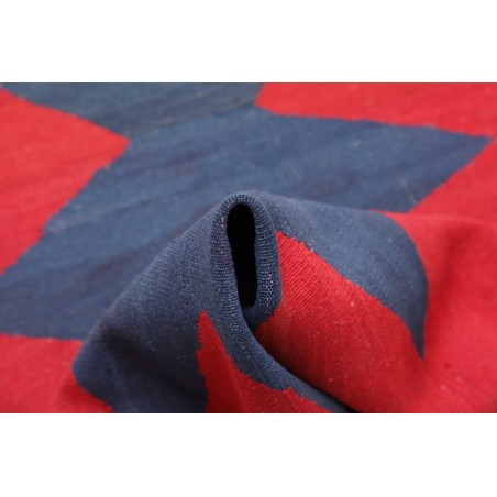 Tappeto Kilim Vintage Persia blu 77x214