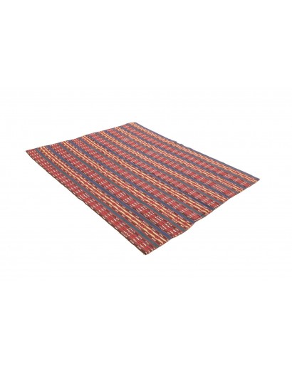 Tappeto Kilim Vintage Persia azzurro rosso 139x169
