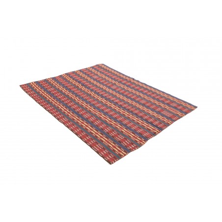 Tappeto Kilim Vintage Persia azzurro rosso 139x169