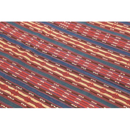 Tappeto Kilim Vintage Persia azzurro rosso 139x169