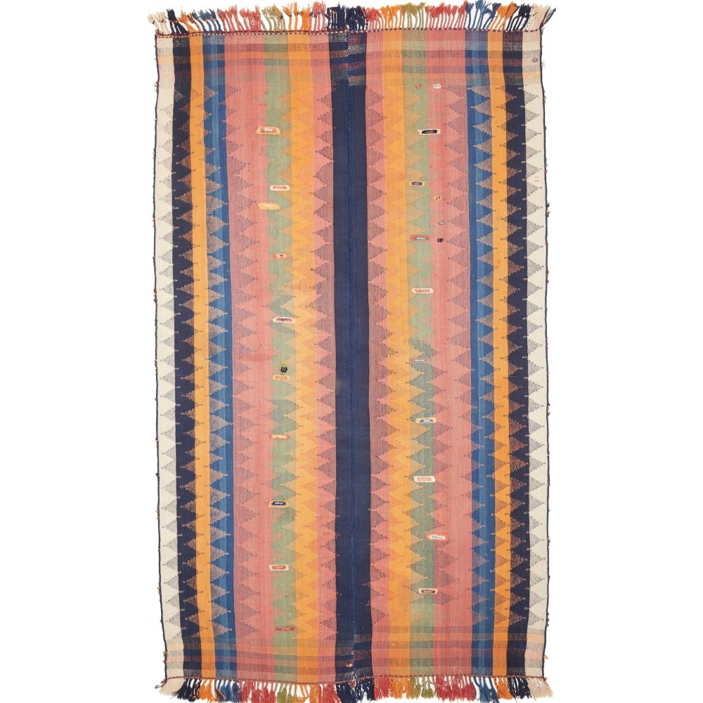 Tappeto Kilim Vintage Persia marrone grigio 170x285