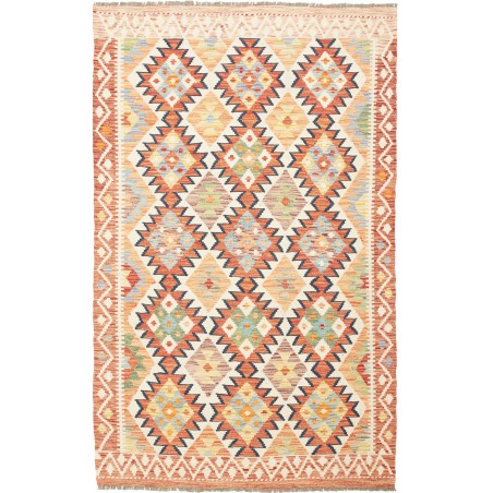 Tappeto Kilim Afghanistan giallo arancione 120x188