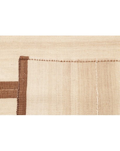 Tappeto Kilim Vintage Persia bianco 134x154