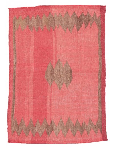 Tappeto Kilim Vintage Persia rosso 97x140