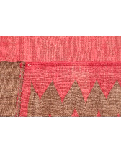 Tappeto Kilim Vintage Persia rosso 97x140