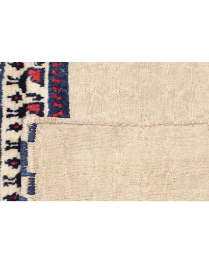 Tappeto Kilim Vintage Persia bianco grigio 127x215