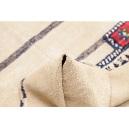Tappeto Kilim Vintage Persia bianco grigio 127x215