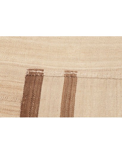Tappeto Kilim Vintage Persia giallo bianco 144x303
