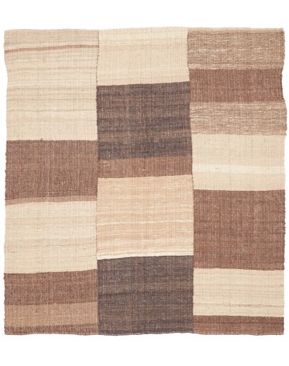 Tappeto Kilim Vintage Persia marrone verde 197x227