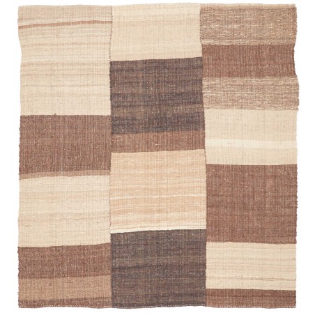 Tappeto Kilim Vintage Persia marrone verde 197x227
