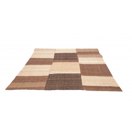 Tappeto Kilim Vintage Persia marrone verde 197x227