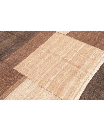 Tappeto Kilim Vintage Persia marrone verde 197x227