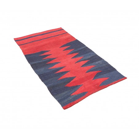 Tappeto Kilim Vintage Persia rosso grigio 80x141