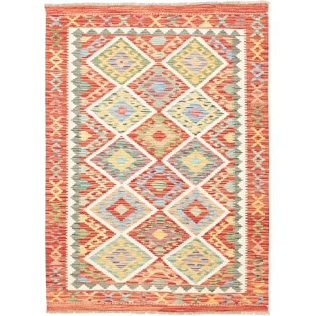 Tappeto Kilim Afghanistan marrone beige 128x176