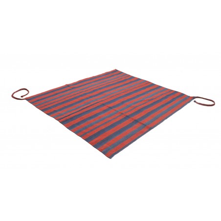 Tappeto Kilim Vintage Persia rosso grigio 170x170