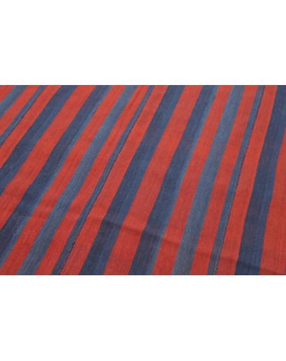 Tappeto Kilim Vintage Persia rosso grigio 170x170