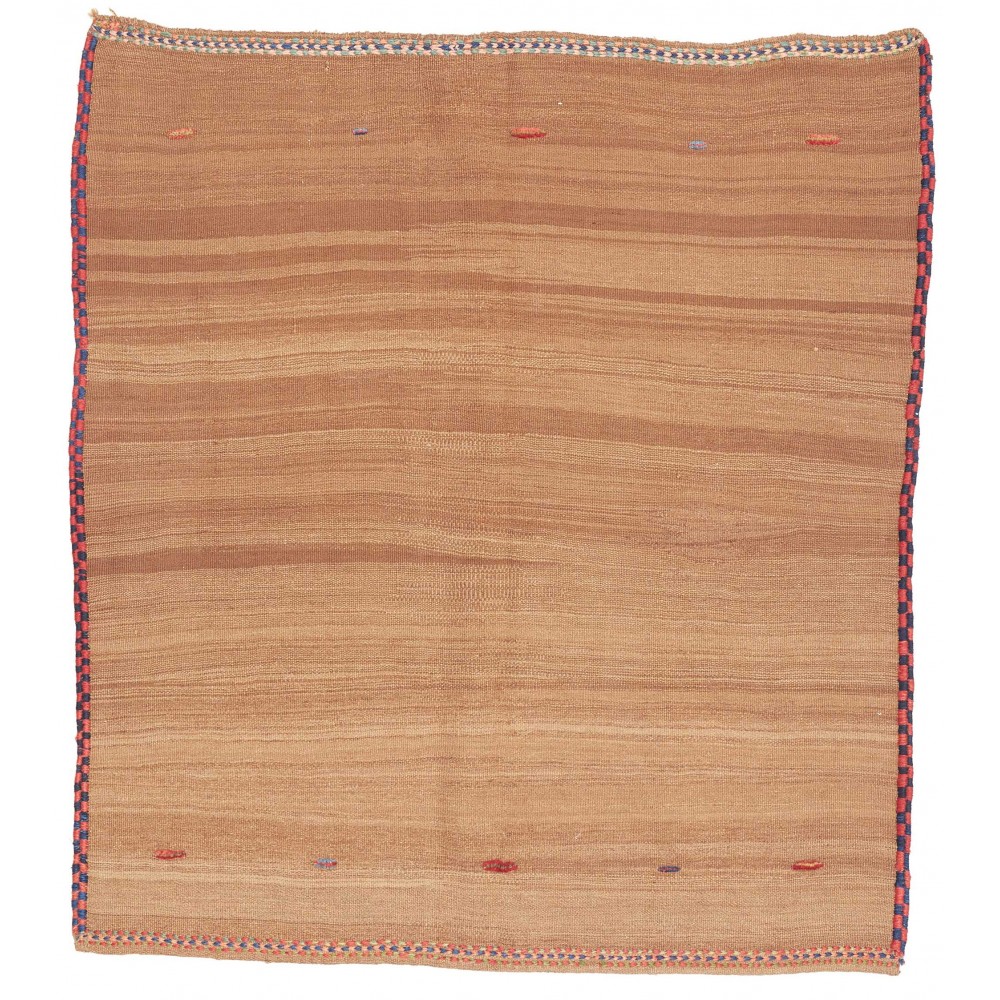 Tappeto Kilim Vintage Persia marrone 112x125