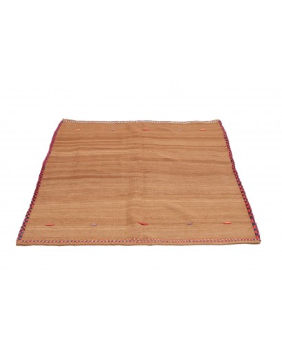 Tappeto Kilim Vintage Persia marrone 112x125