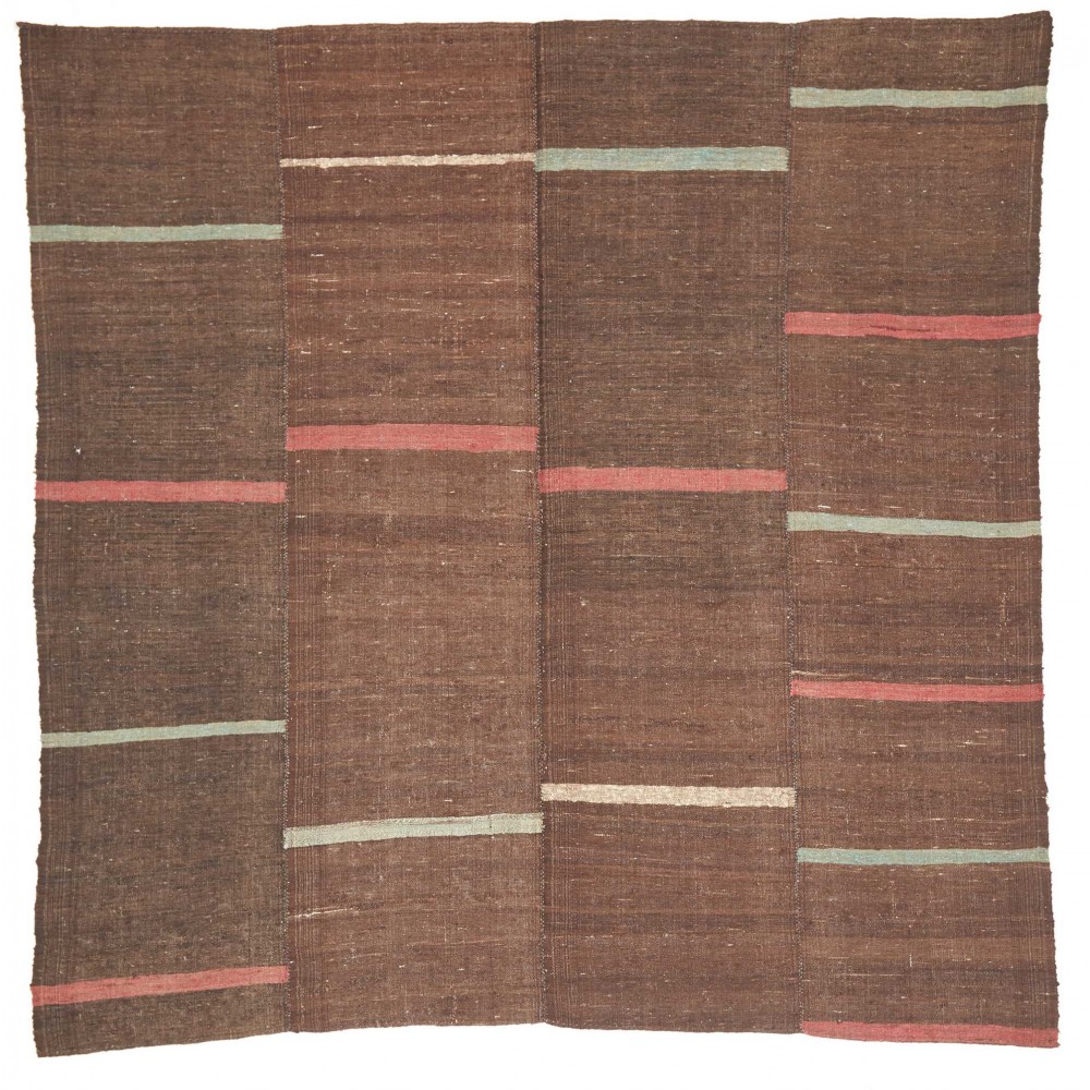Tappeto Kilim Vintage Persia azzurro 173x174