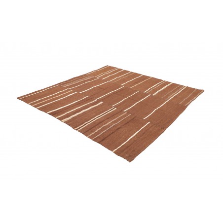 Tappeto Kilim Vintage Persia marrone bianco 200x212