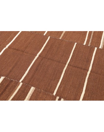 Tappeto Kilim Vintage Persia marrone bianco 200x212
