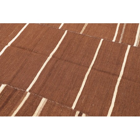 Tappeto Kilim Vintage Persia marrone bianco 200x212