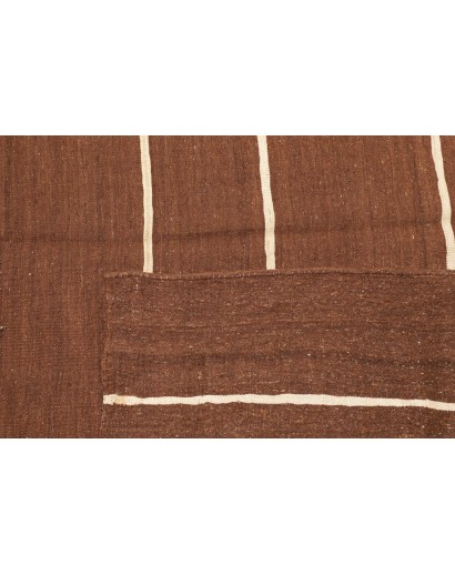 Tappeto Kilim Vintage Persia marrone bianco 200x212