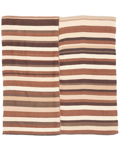 Tappeto Kilim Vintage Persia marrone 135x136