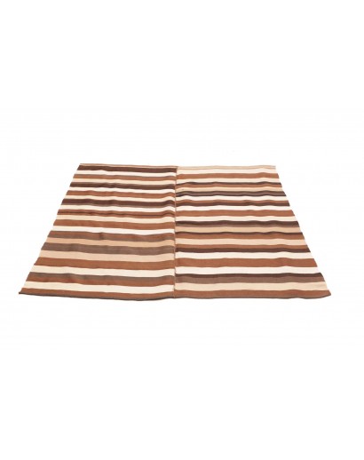 Tappeto Kilim Vintage Persia marrone 135x136