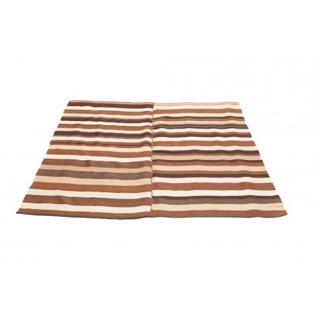 Tappeto Kilim Vintage Persia marrone 135x136