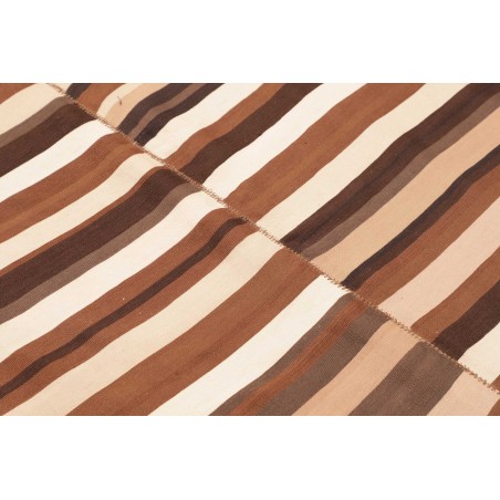 Tappeto Kilim Vintage Persia marrone 135x136