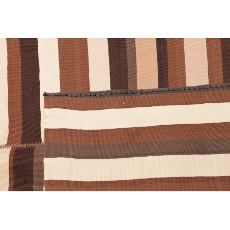 Tappeto Kilim Vintage Persia marrone 135x136