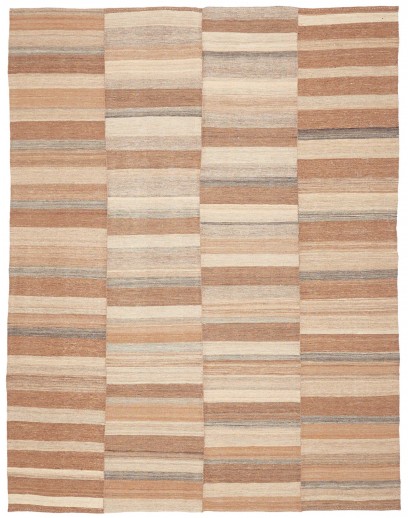 Tappeto Kilim Vintage Persia marrone bianco 205x262