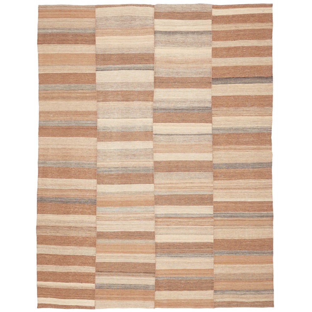 Tappeto Kilim Vintage Persia marrone bianco 205x262