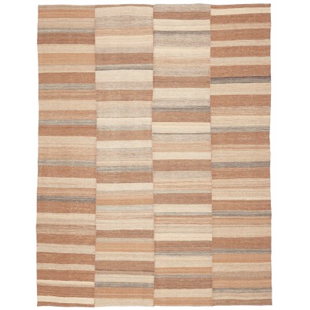Tappeto Kilim Vintage Persia marrone bianco 205x262