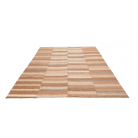 Tappeto Kilim Vintage Persia marrone bianco 205x262