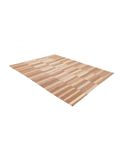 Tappeto Kilim Vintage Persia marrone bianco 205x262