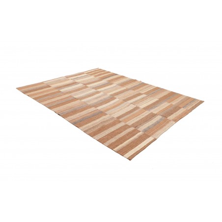 Tappeto Kilim Vintage Persia marrone bianco 205x262