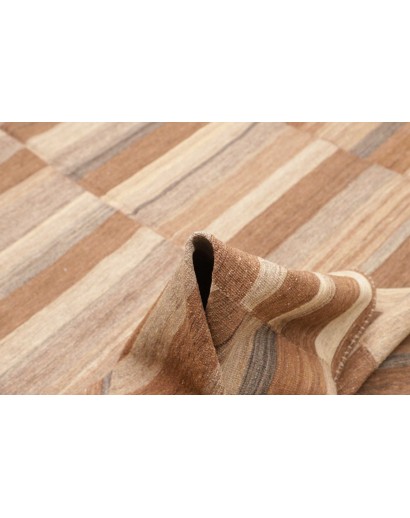 Tappeto Kilim Vintage Persia marrone bianco 205x262